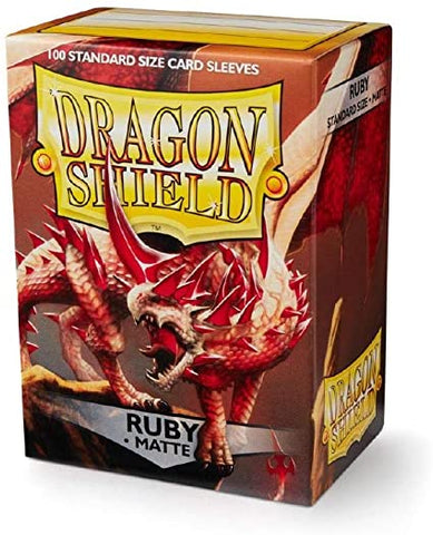 Dragon Shield Ruby Matte 100 Standard Size Sleeves