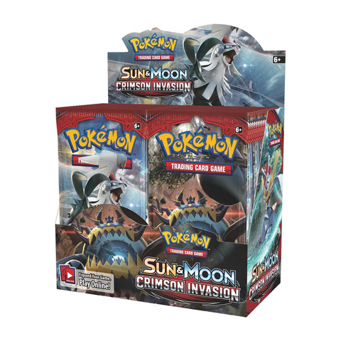 Pokémon TCG: Sun & Moon—Crimson Invasion Booster Display (36 Packs)